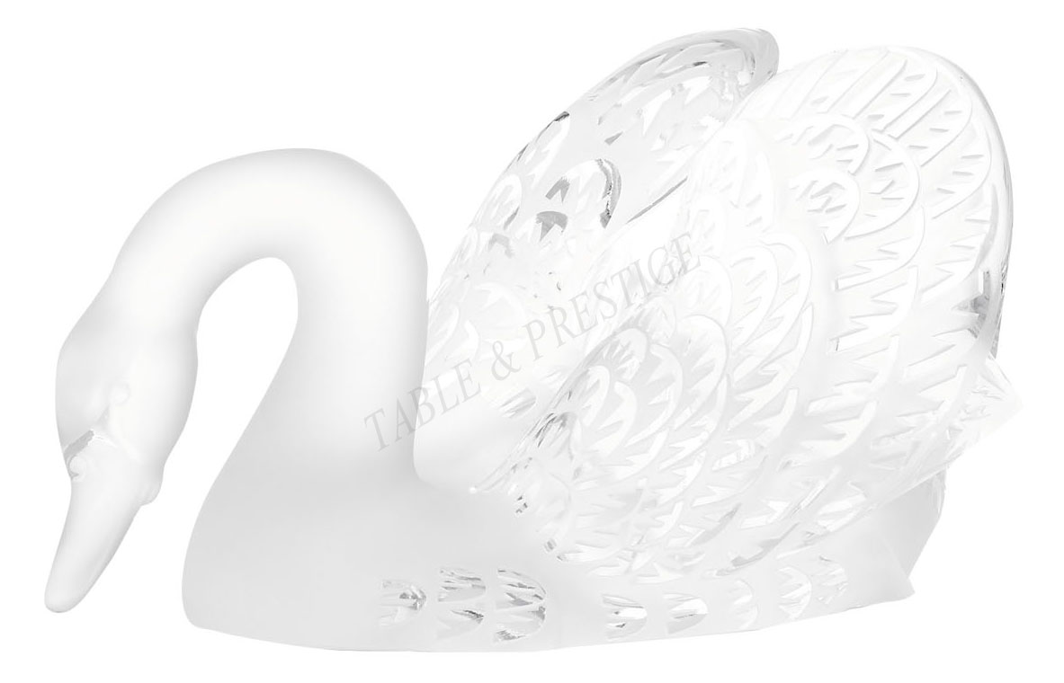 Head down Swan ornament Clear - Lalique